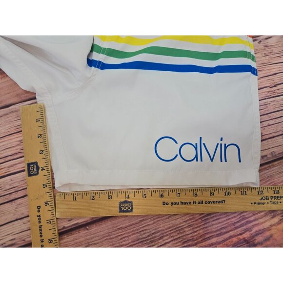 Calvin Klein Mens Rainbow Stripe Swim Shorts XL - Picture 7 of 7